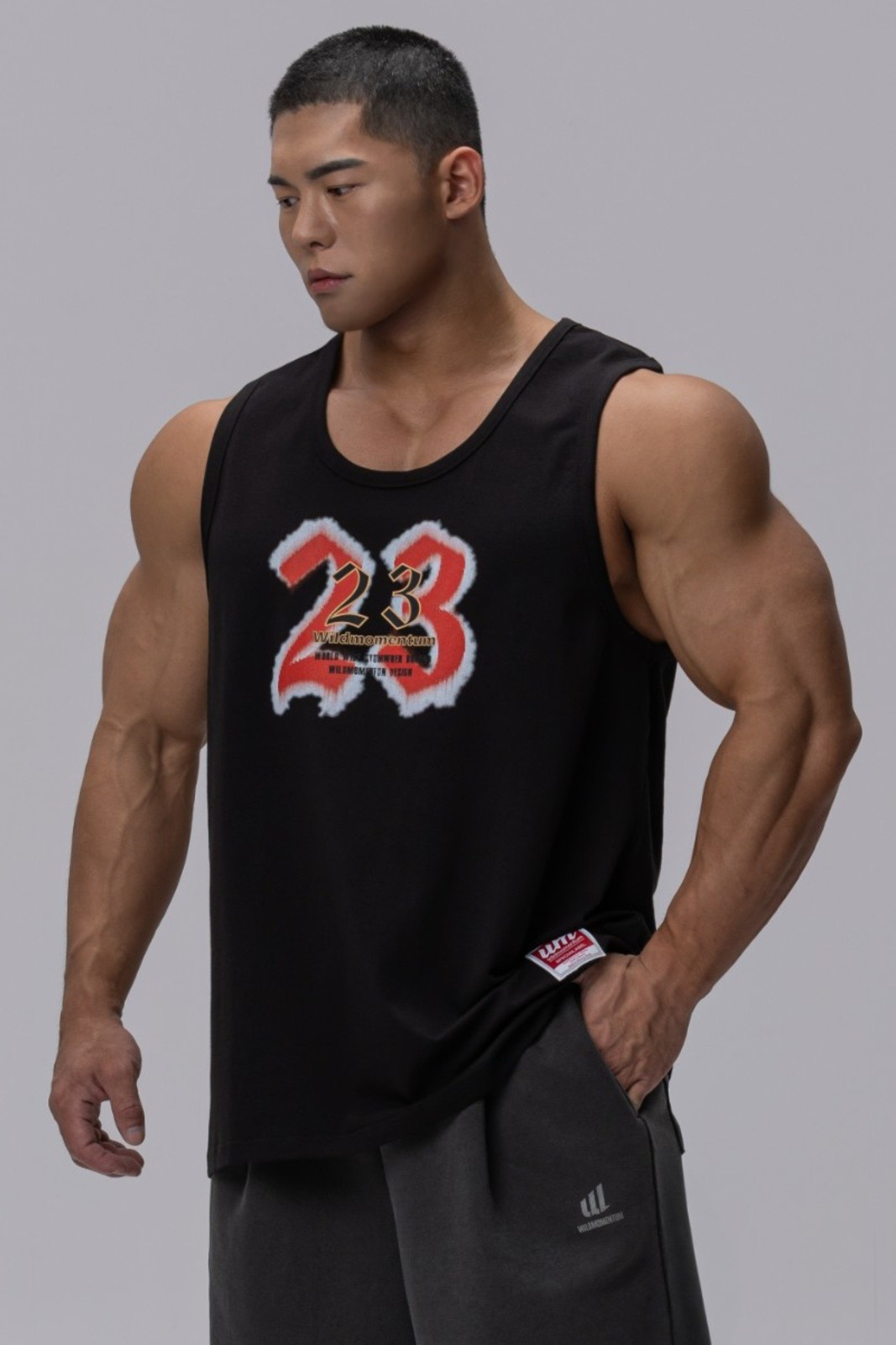자이언트핏 매쉬 와이드 팬츠 (Black)